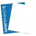 Sticker Paper, 10 Sheets, White Matte, 8.5 X 11 Full Sheet Label, Inkjet Or Laser Printer, Online Labels