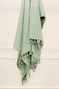 Rizzy Home | TH0604 | 50"X 60" Blue/Green/Throw