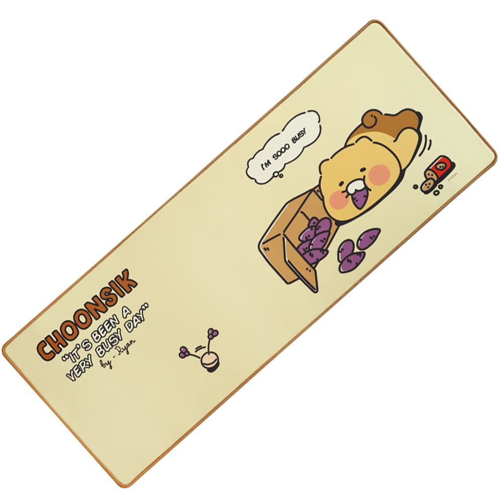 Kakao Friends Choonsik Gaming Long Keyboard Mouse Desk Pad