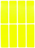Royal Green 1X3 Permanent Adhesive Sticker Rectangles In Neon Yellow - 800 Pack