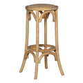 Rae Rattan Seat Backless Bar Stool