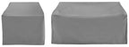 Crosley Furniture Patio Furniture Covers, Waterproof 2-Piece Cover Set For Outdoor Chair And Loveseat, Gray