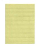 School Smart Composition Paper, Red Margin, 8 X 10-1/2 Inches, Yellow, 500 Sheets