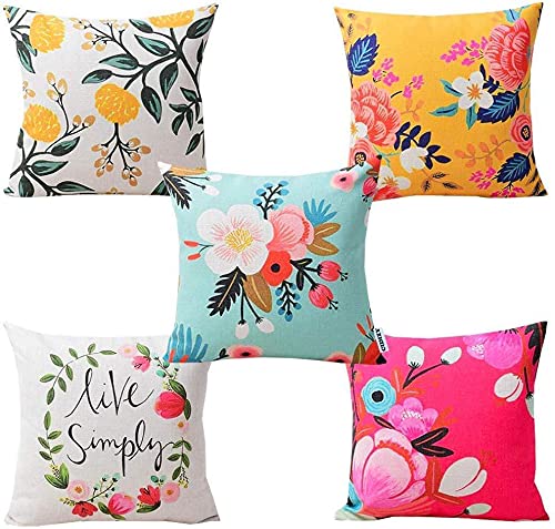 Blissful Home Furnishing Hardeep Creation Digital Printed Cotton Throw Pillow, Cushion Cover (Multicolor 37)