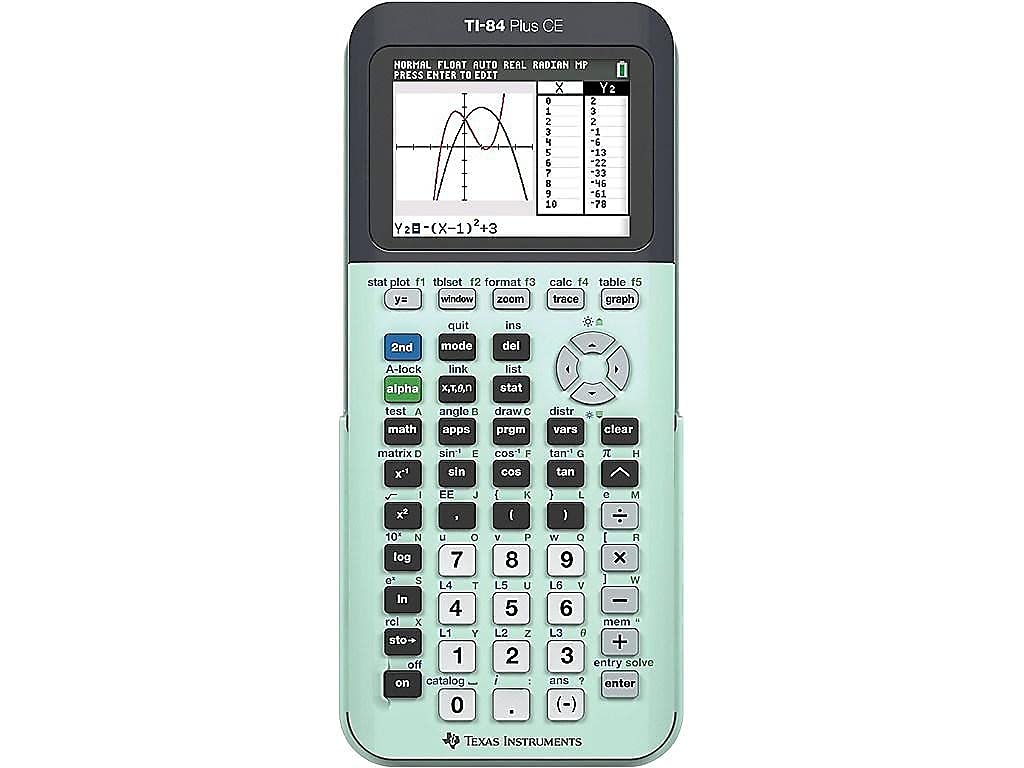 Texas Instruments Ti-84 Plus Ce Color Graphing Calculator, Mint Small
