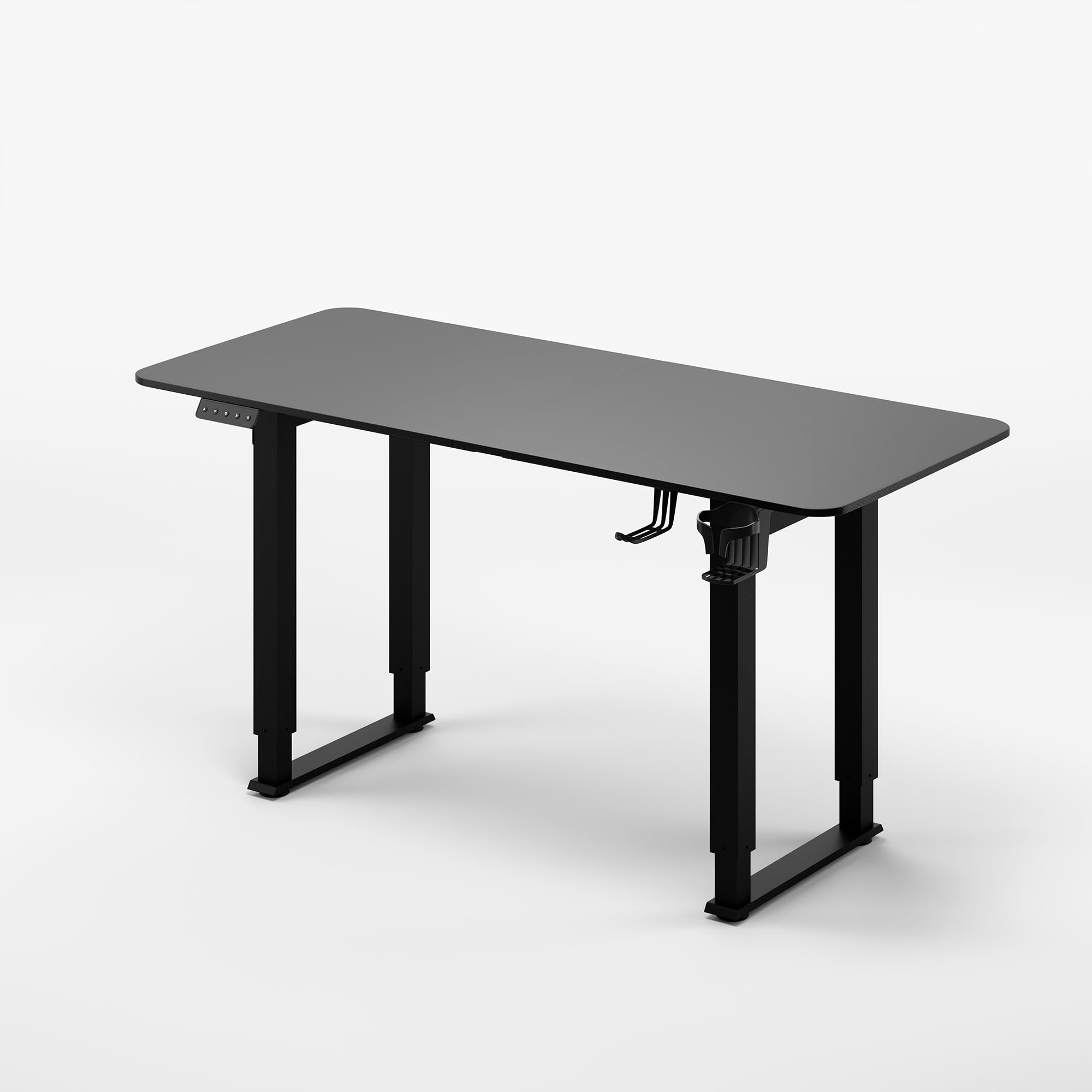 Green Soul Alex Engineered Wood Dual Motor Height Adjustable Table | Heavy Duty Dual Leg Design | Lifts Upto 150 Kgs (Black)