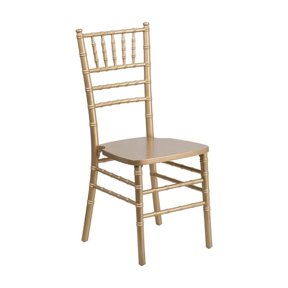 Flash Furniture Hercules Series Chiavari Chair for Formal Events and Banquets, Commercial/Residential All-Occasion Event Chair, Gold