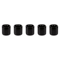 Mega Candles 5 pcs Black 1/2 Inch Diameter Ceramic Chime Ritual Spell Candle Holders, Great for Casting Chimes, Meditation, Ritu