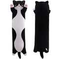 Miaohaha Long Plush Cat Toy Pillow Stuffed Animal Cat Kids Plush Toy Pillow For Kids And Girls Toy Doll (Black&White,90Cm/35.4In