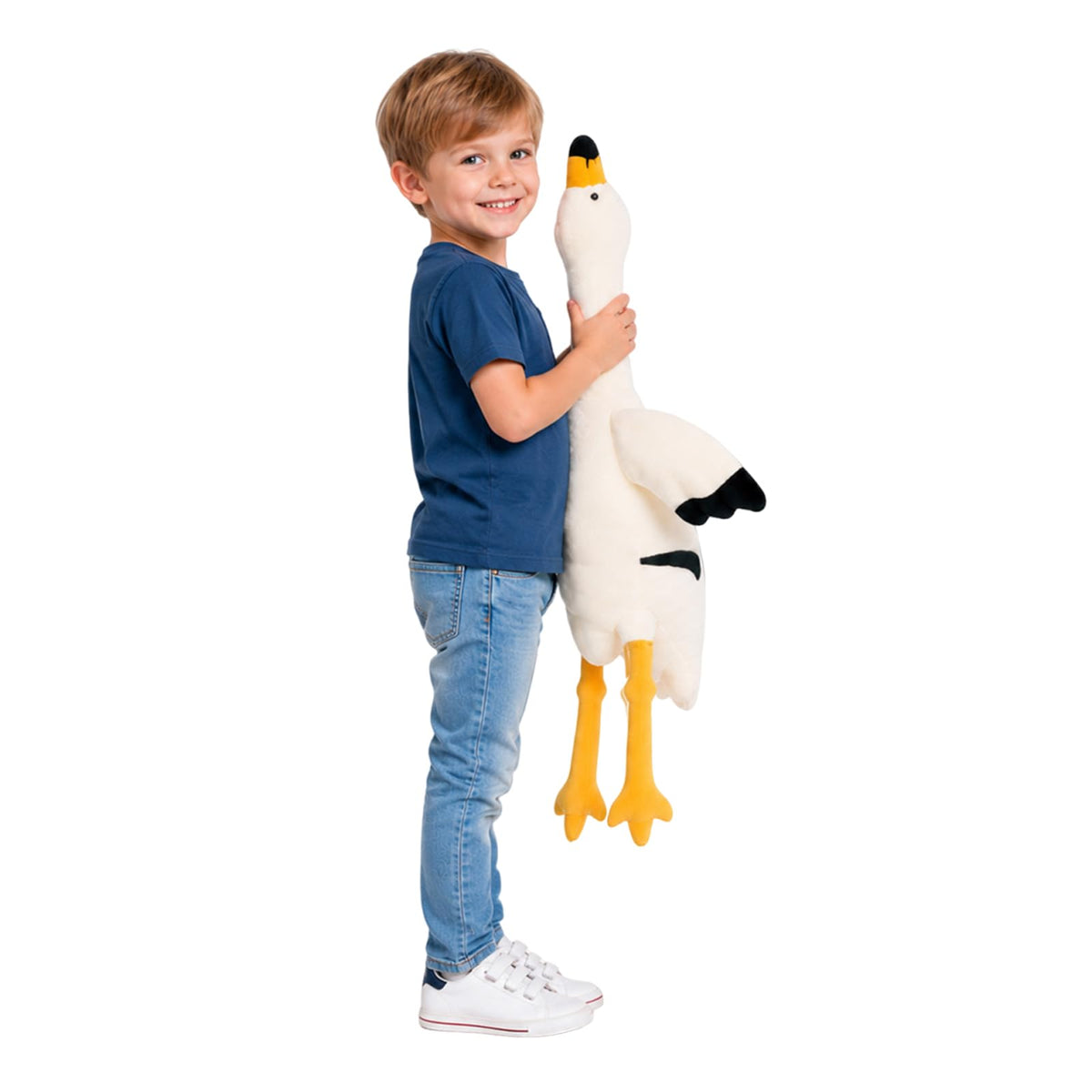 TEFU Plush Toys Soft Animal Pillows Childrens Gifts white27.5in