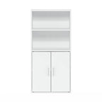 Furinno Pasir 4-Tier Storage Bookcase, Bookshelf, Multipurpose Shelf, White