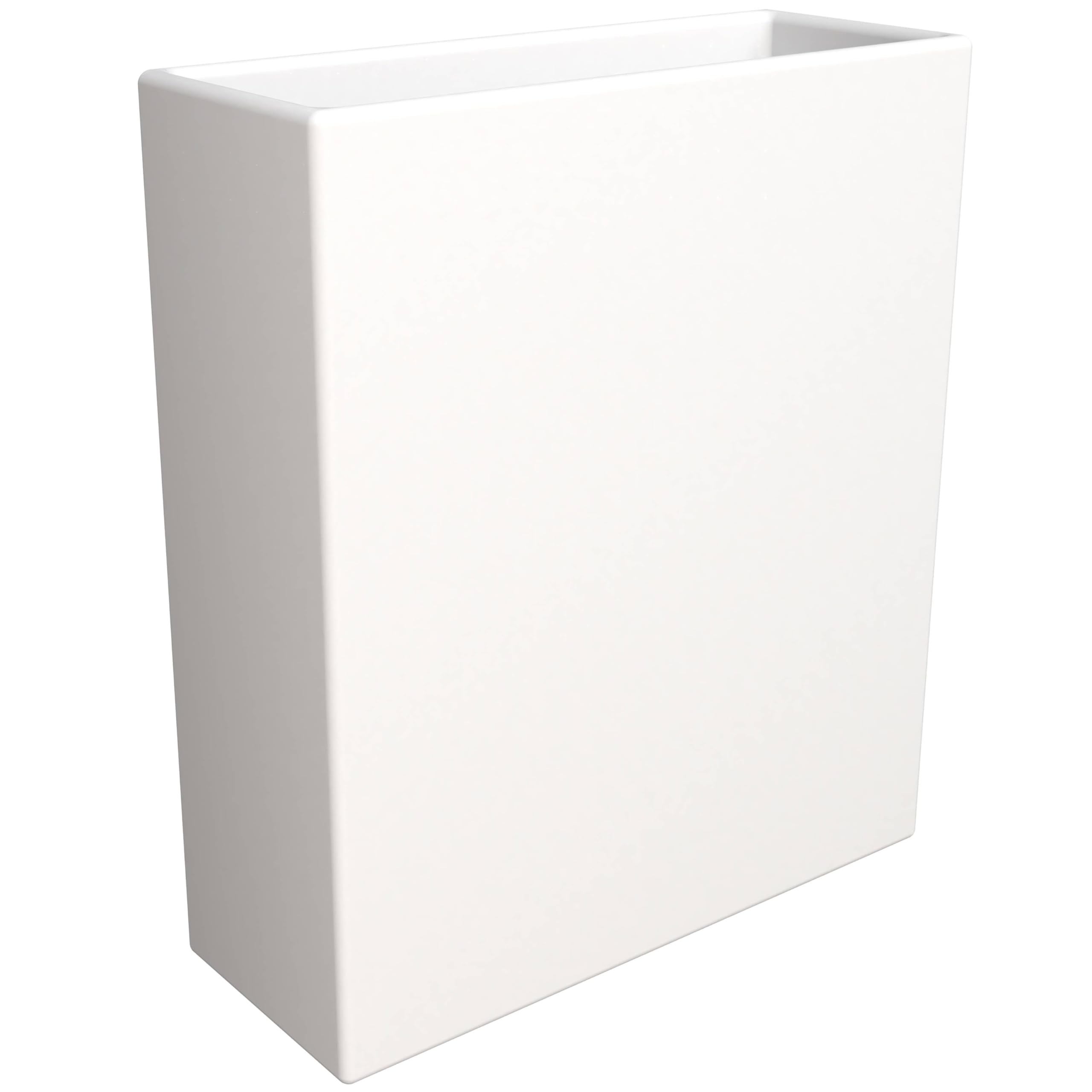 Thistle Series Poly Stone Planter in White 15 Dia 8 high