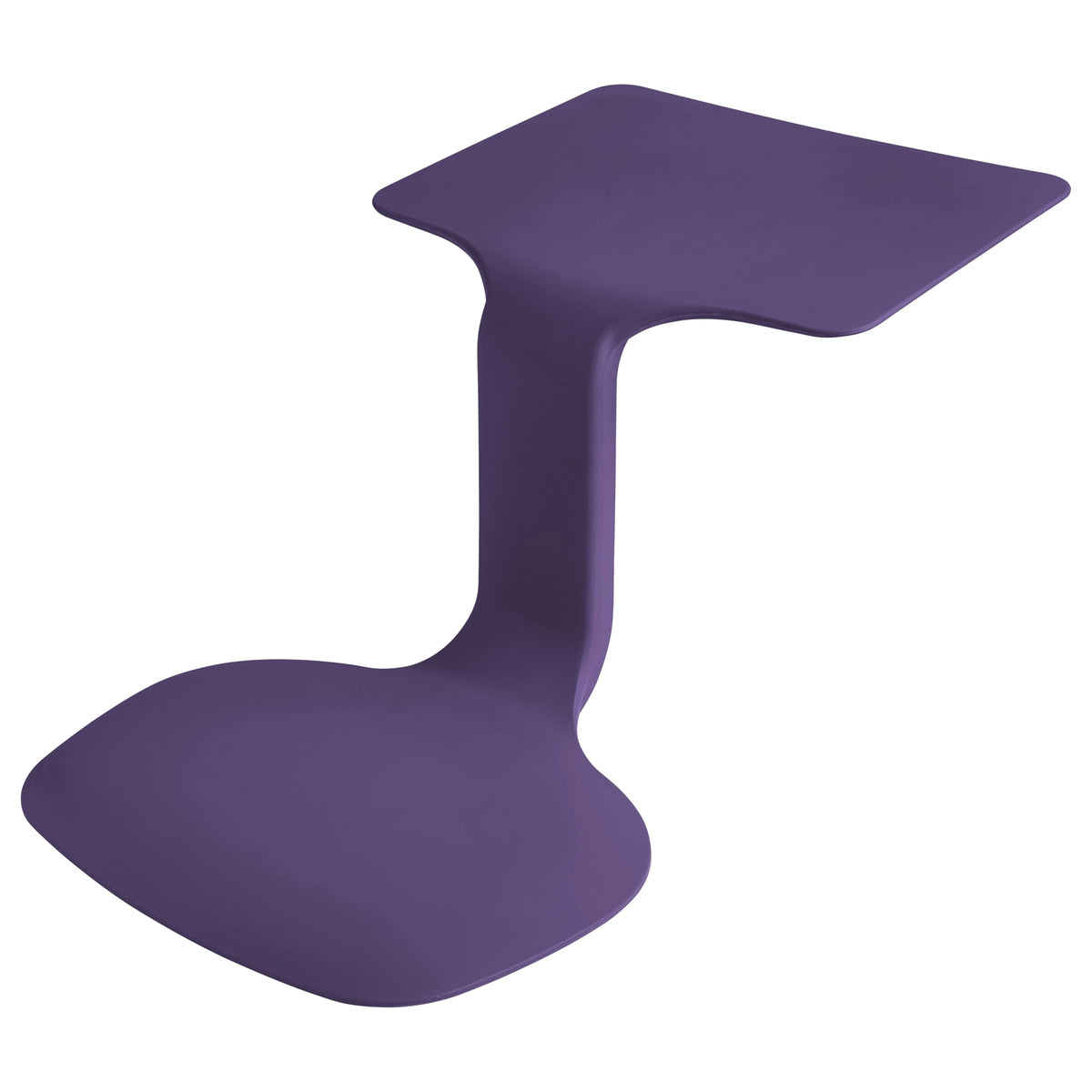 Ecr4Kids The Surf Portable Lap Desk, Flexible Seating, Eggplant