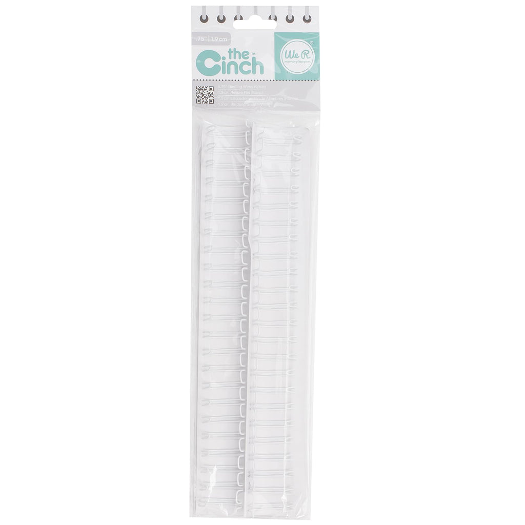 We R Memory Keepers 0633356710059 Wire Cinch.75-White (2 Piece), 2 Count