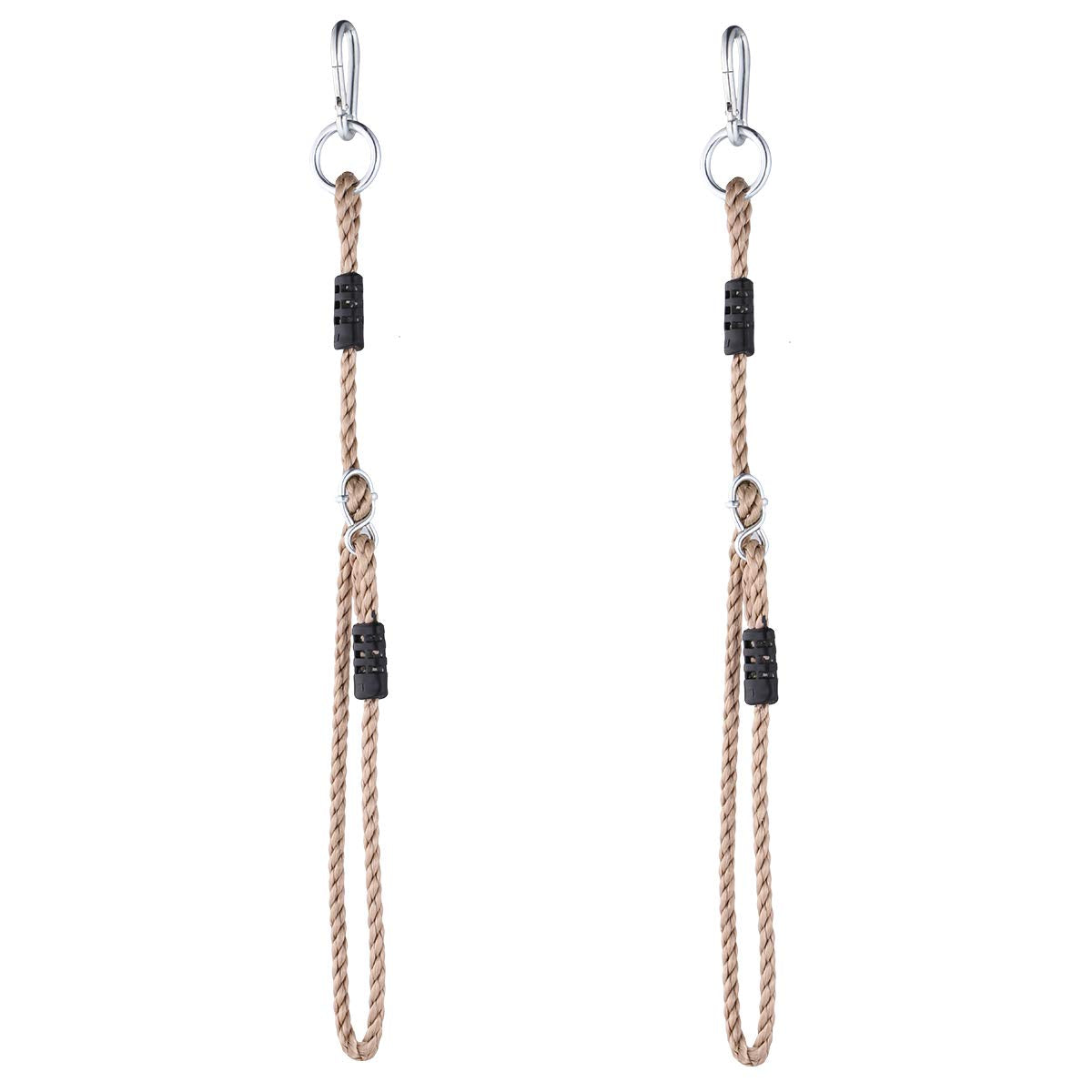 Nostify 2Pc Heavy Duty Length Adjustable Nylon Rope, 59' Swing Extension Straps, Hanging Extender Tree Straps (400 Lbs Limited/