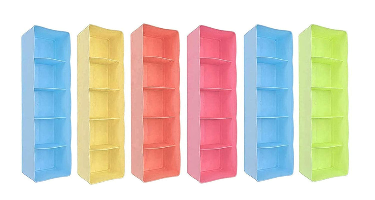 Puhbrhy Multipurpose Stackable Wardrobe Drawer Organizer Rack, Socks Undergarments Hanky Tie Innerwear Jwelary Dressing Organize