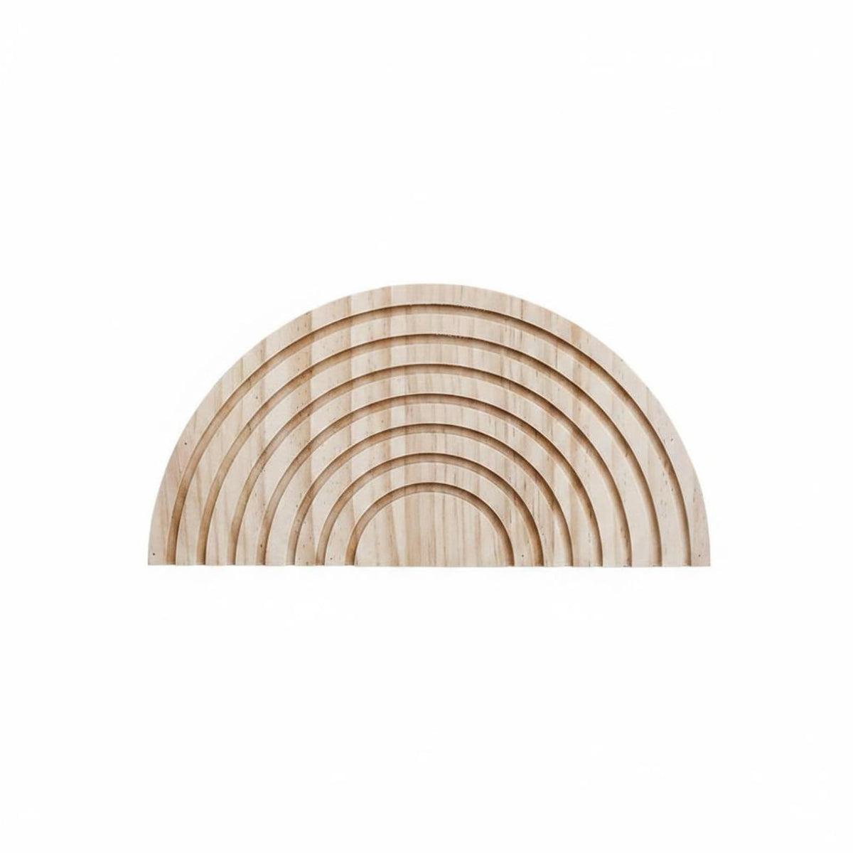 Zoomella Decorative Half Circle Wall Planter Creative Design Wooden Semicircle Planter MultiUse Rainbow Wall Shelf For Living R