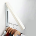 Clothes Hanger, Space Saving Retractable Clothes Hanger Single Retractable Clothes Collapsible Folding Wall Mounted Clothes Hang