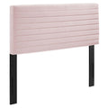 Modway Tranquil Modern Performance Velvet Twin Headboard In Pink