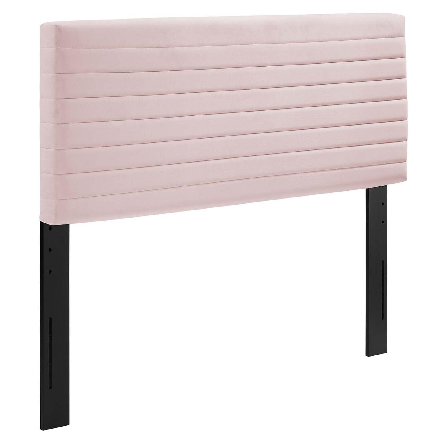 Modway Tranquil Modern Performance Velvet Twin Headboard In Pink