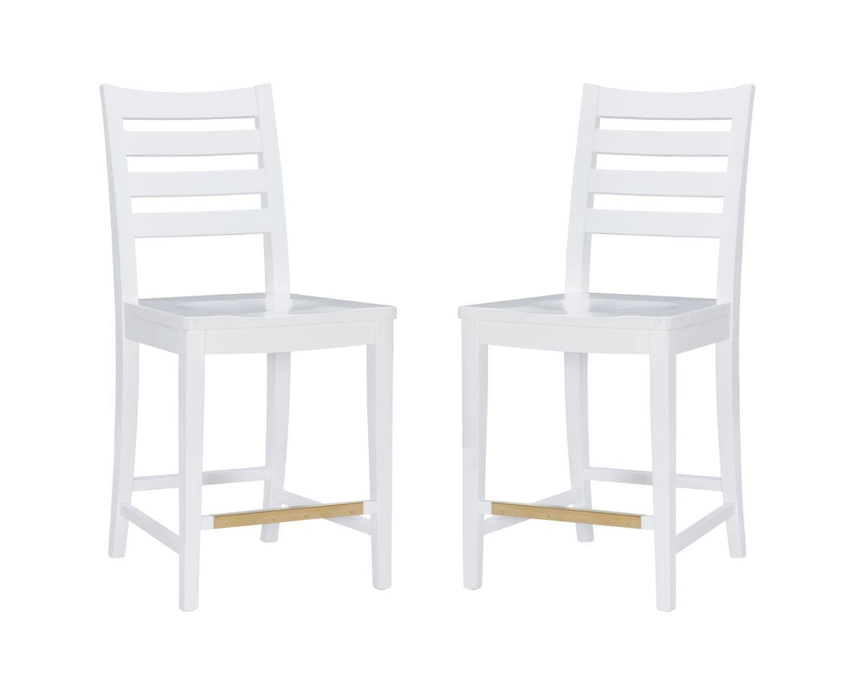 Flynn Counter Stool White Set Of 2