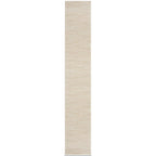 Nourison Essentials Indoor/Outdoor Ivory Beige 2'2' X 16 Area Rug, Easy Cleaning, Non Shedding, Bed Room, Living Room, Dining R