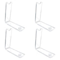 Honbay 4Pcs Acrylic Single Pen Holder Stand Clear Pencil Display Stands Makeup Brush Rack Organizer For Home School Office Use O