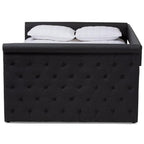 Baxton Studio Alena Modern and Contemporary Grey Fabric Upholstered Full Size Daybed with Trundle