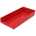 Akro-Mils 30174 Plastic Nesting Shelf Bin Box, (24-Inch X 11-Inch X 4-Inch), Red, (6-Pack)