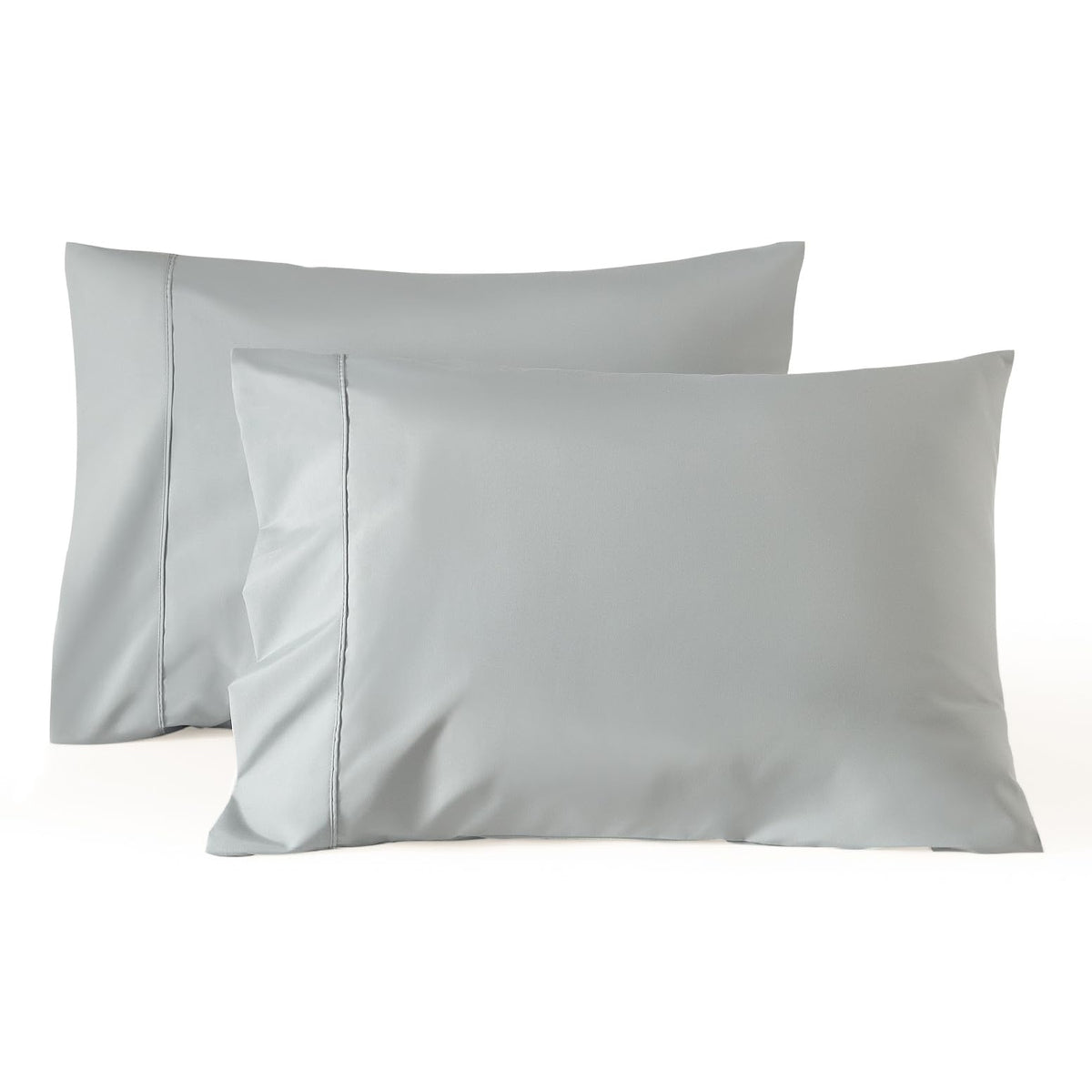 Winlife King Size Pillow Cases 2 Grey 100% Cotton Egyptian King Pillowcases 2 Pack (20'  36'), Soft And Breathable Pillow Cove