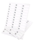 Silver Foil Snowflake Printable Holiday Address Labels