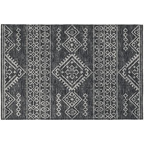Sedona Sn14 Black Transitional Rug Rectangle 5' X 7 ' 6"