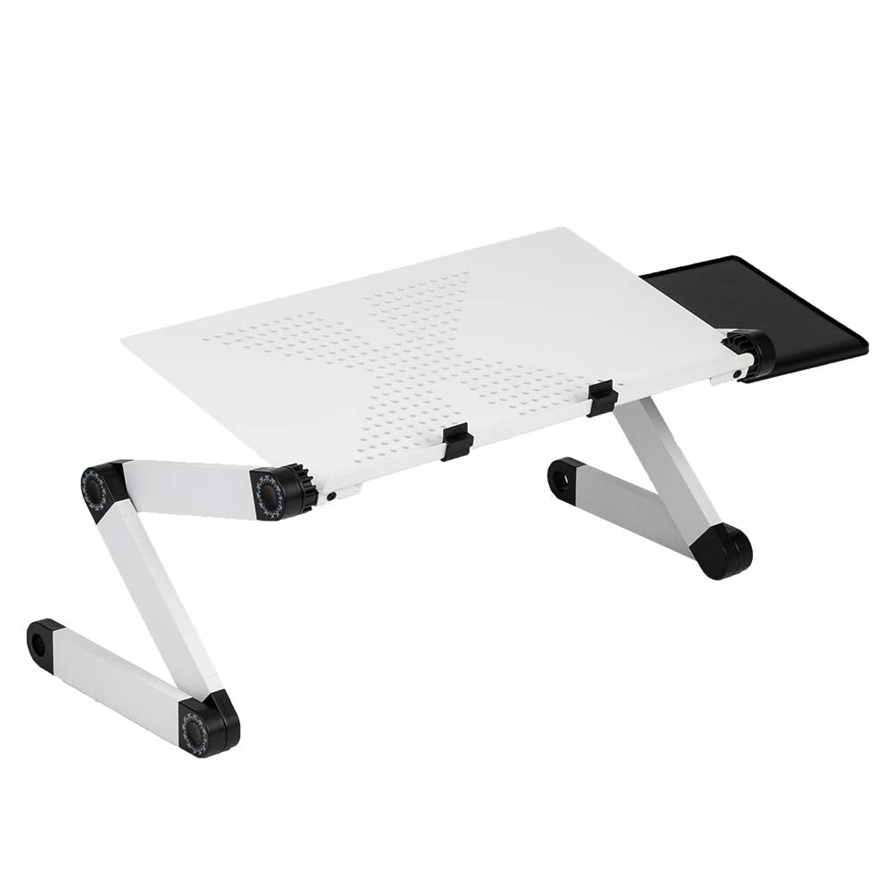 Folding Computer Table, Portable Home Use Assembled Folding Table For Home Office (48 X 26Cm,White)