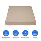 Covers & All Square Outdoor Cushion Covers For Patio Furniture Sets, Water, Tear & Uv Resistant Polyester Cushion Slipcover With Zippers (Pack Of 2) (36' L X 36' W X 4' Thick, Beige)