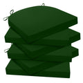 Wellsin Outdoor Chair Cushions For Patio Furniture - Patio Chair Cushions Set Of 6 - Waterproof Round Corner Outdoor Seat Cushio