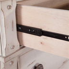 American Woodcrafters Sedona Antique White Wood 3-Drawer Nightstand