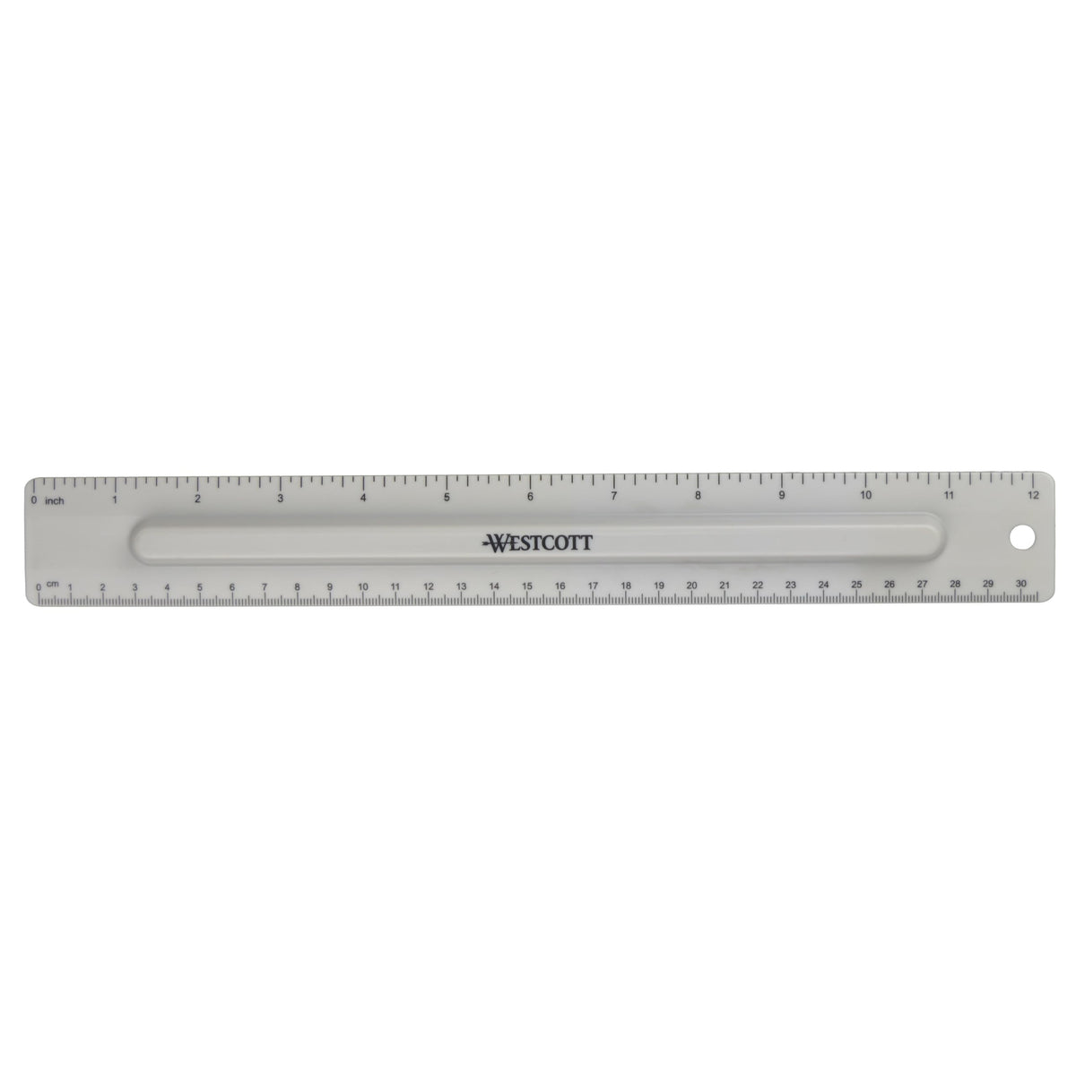 Westcott 17355 12-Inch Ruler Set With Pencil Storage, Innovative Design For Easy Measuring And Organization At School Or Office,