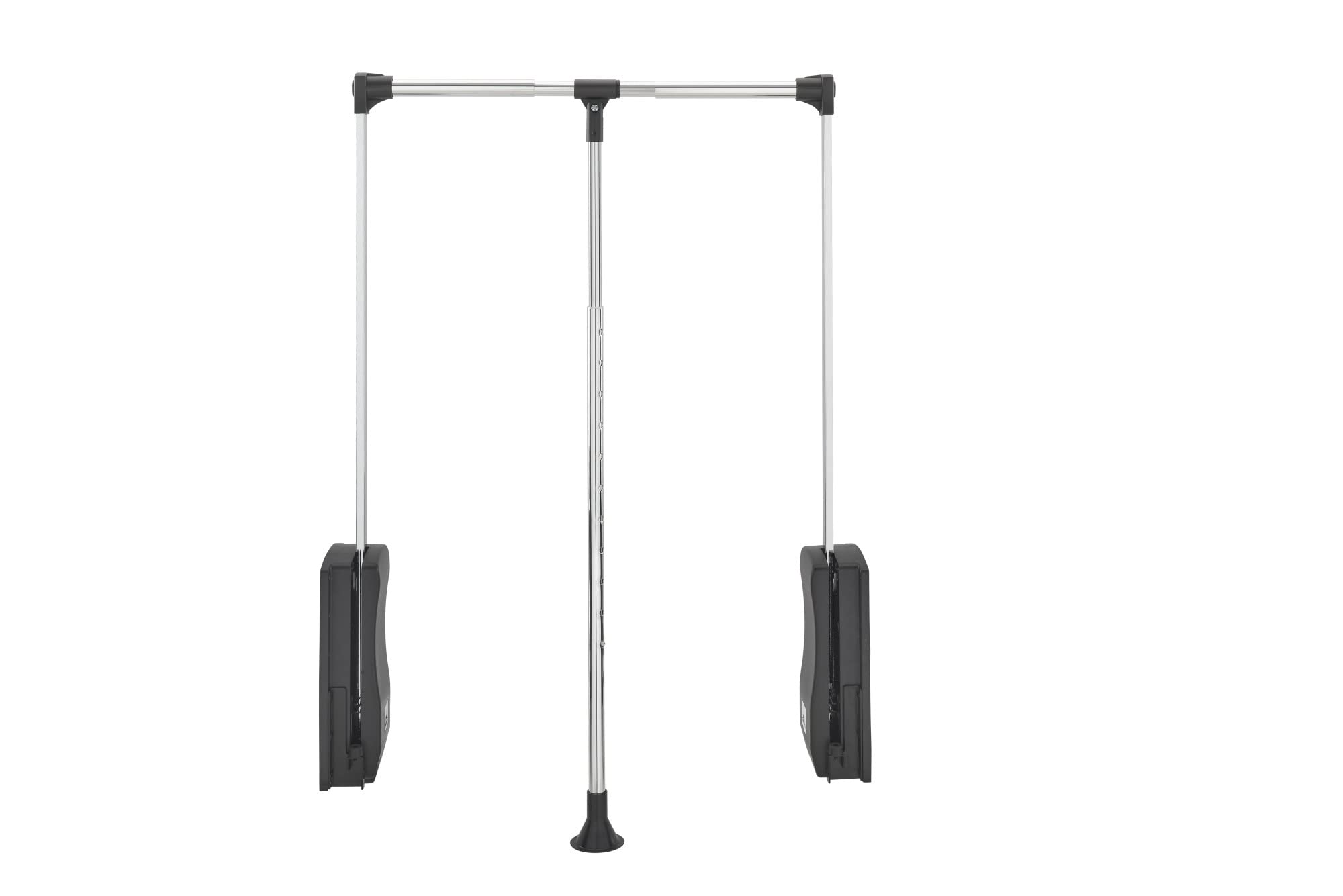 Rev-A-Shelf 21.5 to 26 Inch Pull Down Adjustable Side Mounted Closet Rod for Cabinets with Telescoping Handle and Hardware, Chro
