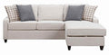 Coaster Home Furnishings Mcloughlin Upholstered Sectional Platinum