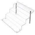 LileZbox Acrylic Display Risers Shelf for Pops Figures, Clear 4-Step Display Stand for Display Or Collection(12 X 9 in) (large-1