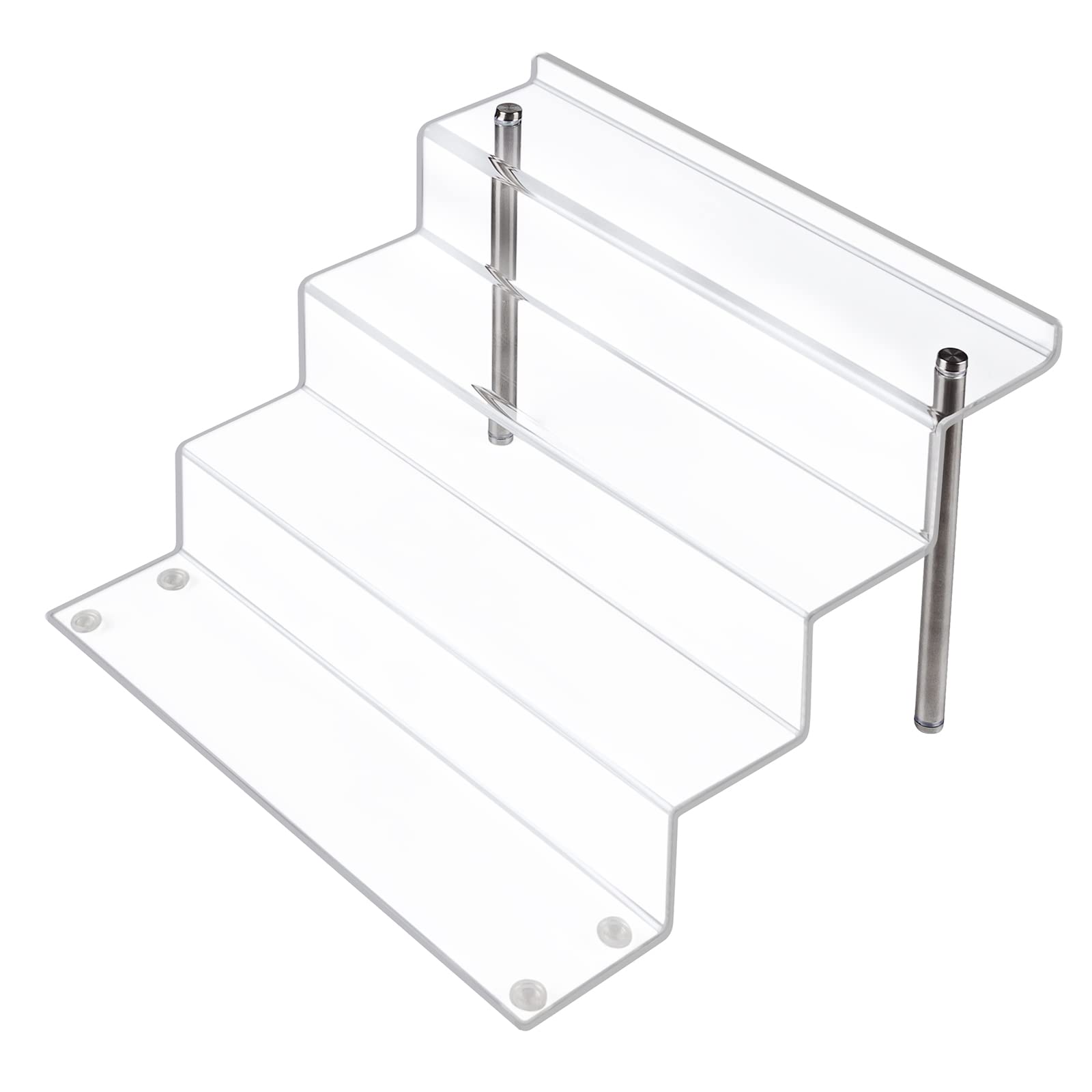 LileZbox Acrylic Display Risers Shelf for Pops Figures, Clear 4-Step Display Stand for Display Or Collection(12 X 9 in) (large-1