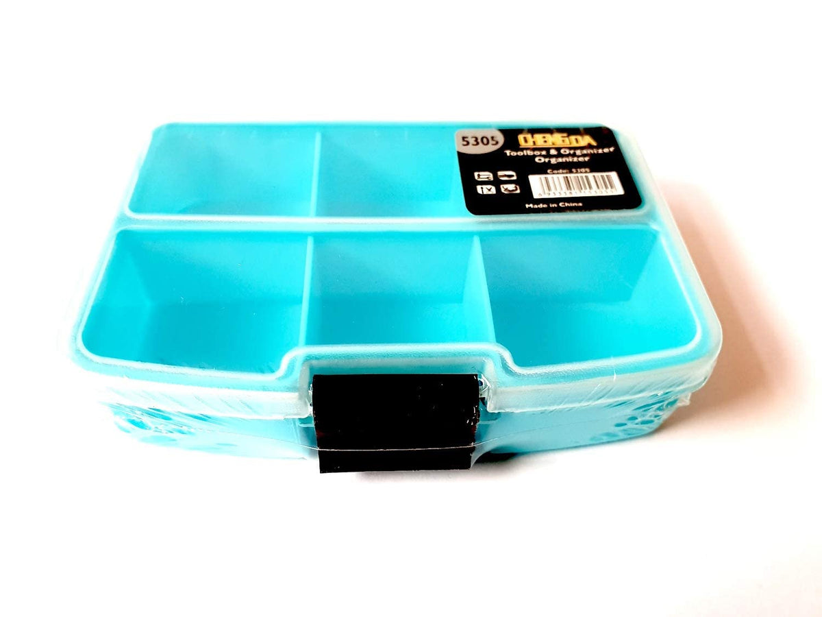 CELLEBII Plastic 6 Grid Storage Organiser Box for Pills, Jewelry, Rings, Beads, Small Accessories, etc.