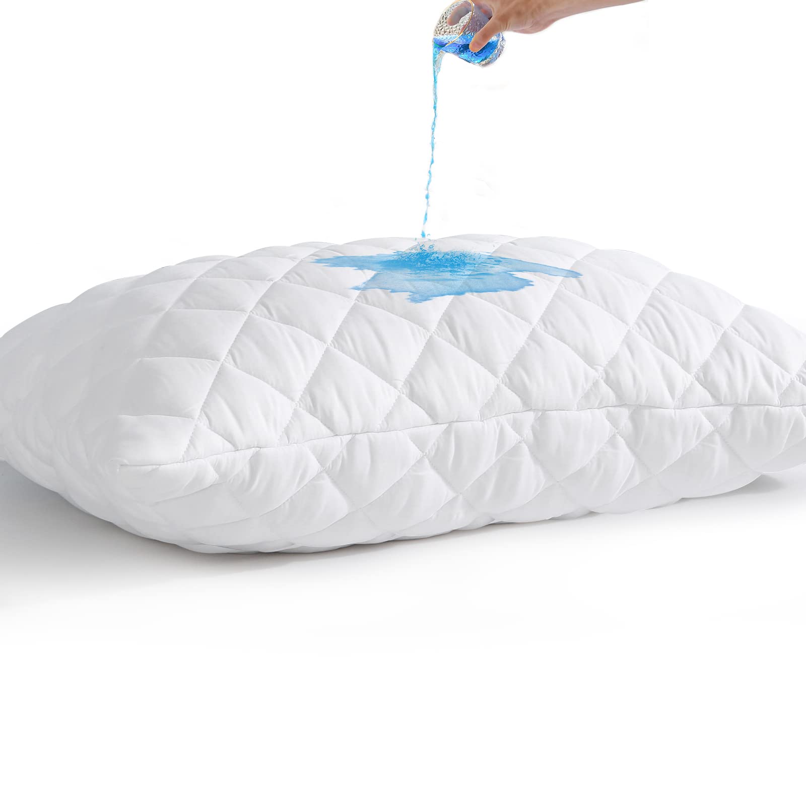 Unilibra Waterproof Pillow Protector Quilted Standard Size(21'X27')
