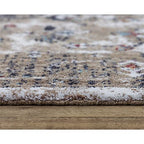 Sanction 10' X 13' Abstract Beige/White/Brown/Multi Color Power-Loomed Area Rug