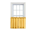 Ellis Curtain Stacey Sheer Tailored Tier Pair Curtains, 56 x 24, Yellow