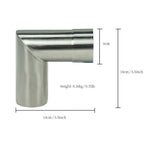 Stove Pipe 2.36 Inch 90 Degree Stainless Steel Chimney For Camping Tent Stove Smoke Exhaust
