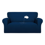Purefit 100% Dual Waterproof Couch Cover Slipcovers For Couches And Sofas - Stretch Non Slip Fleece Sofa Covers Washable, Leakproof Furniture Protector For Kids, Pets, Dog (Loveseat, Navy)