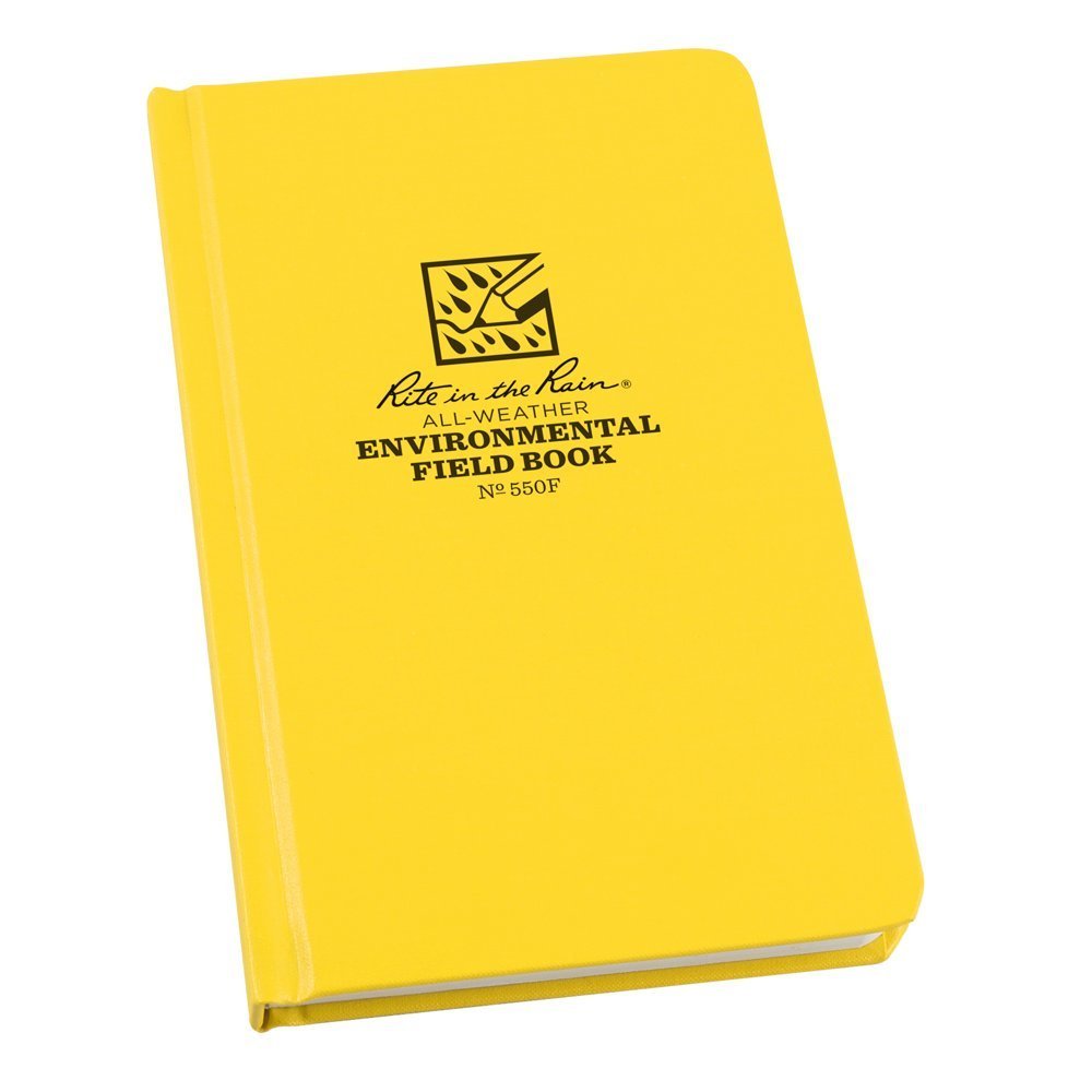 Rite In The Rain 550F Field Book, Environmental Pattern Yellow, 7.5 X 4.75 X 0.625