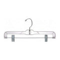 Plastic Pant/Skirt Hanger with Clips (Set of 100) Color: Clear