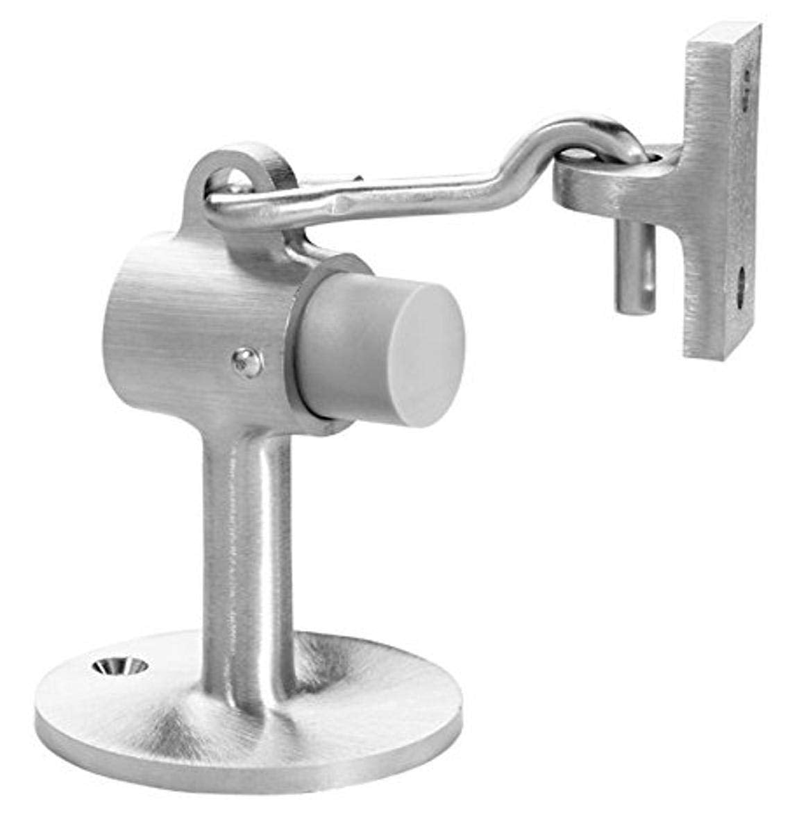 Rockwood 085832 473.26D Door Stop With Keeper, Satin Chrome Plated